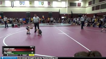 B-5 lbs Cons. Round 1 - Wyatt Port, Central City MatCats vs Eli Eiben, Junior Mustangs