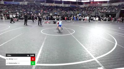 70 lbs Consi Of 16 #2 - Koen Miller, Norton Wrestling vs Jax Kelemete, East Kansas Eagles