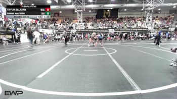 126 lbs Round Of 16 - Tkyuh Salazar, Wesley Wrestling Club vs Emma Watson, Shelton Wrestling Academy