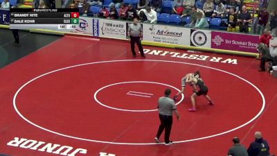 124 lbs Consi Of 16 #1 - Brandt Hite, Altoona vs Dale Kohr, Elco