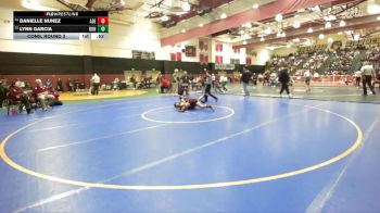 120 lbs Cons. Round 3 - Danielle Nunez, Adelanto vs Lynn Garcia, Bonita