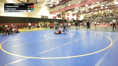 120 lbs Cons. Round 3 - Danielle Nunez, Adelanto vs Lynn Garcia, Bonita