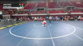 144 lbs Round 2 - Quarters & 1st Wb (16 Team) - Bjorn DeJong, Katy vs Fabien Lopez, Grand Prairie