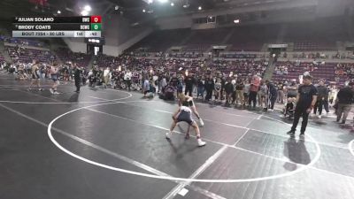 80 lbs Semis - Brody Coats, Bear Cave Wrestling Club vs Julian Solano, Duran Wrestling Club