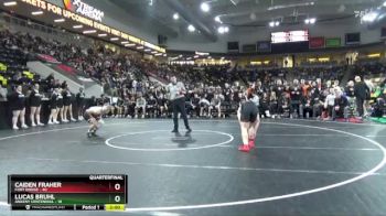 150 lbs Quarterfinal - Caiden Fraher, Fort Dodge vs Lucas Bruhl, Ankeny Centennial