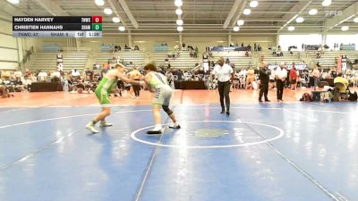 195 lbs Rr Rnd 1 - Hayden Harvey, TNWC Silver Fox - HSB vs Christien Hannahs, Shamrock Wrestling Club Green - HSB
