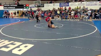 120 lbs Round 3 - Roxy Robinson, Crismon vs Crystal Castagno, Benson High School