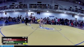 132 lbs Cons. Semi - Owen Reyes, Fighting Irish Wrestling Club vs Samuel Mosier, Delta Wrestling Club Inc.