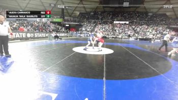 Girls 2A 100 lbs Semifinal - Alexa Carrasco, Prosser (Girls) vs Najalia `Nala` Baublits, Eatonville (Girls)
