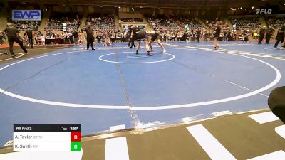 195 lbs Rr Rnd 2 - Aaden Taylor, Broken Bow Youth Wrestling vs Kaleb Smith, Tulsa Blue T Panthers