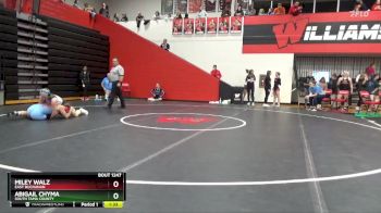 155 lbs Semifinal - Miley Walz, East Buchanan vs Abigail Chyma, South Tama County