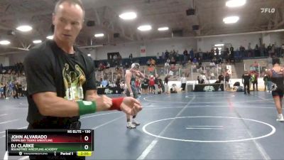 130 lbs Champ. Round 2 - DJ Clarke, Roundtree Wrestling Academy vs John Alvarado, Tampa Bay Tigers Wrestling