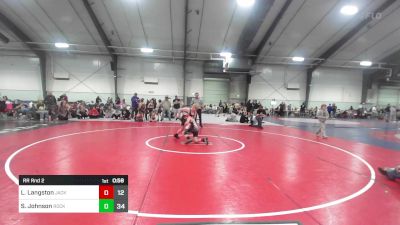 100 lbs Rr Rnd 2 - Logan Langston, Jackson County Wrestling Club vs Sorrell Johnson, Rockmart Takedown Club