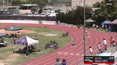 Women's 400m, Finals 3