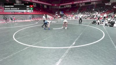 144 lbs D1 - Semi-finals (fri 7:30pm.) - Miguel Magana IV, Bay Port vs Chase Fish, Arrowhead