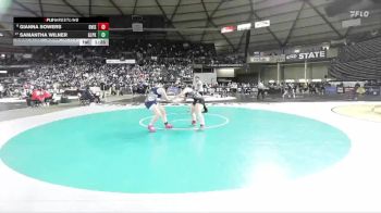Girls 4A 170 lbs Champ. Round 1 - Samantha Wilner, Glacier Peak (Girls) vs Gianna Sowers, Davis (Girls)