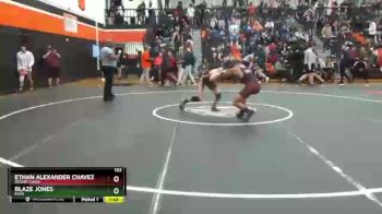 132 lbs Champ. Round 2 - Ethan Alexander Chavez, Desert Oasis vs Blaze Jones, Elko