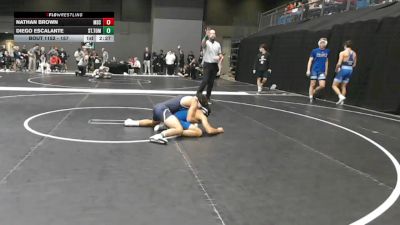 157 lbs Champ. Round 2 - Diego Escalante, St. Thomas University vs Nathan Brown, Murray State