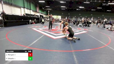 132 lbs Consi Of 16 #2 - Jace Morgan, MI vs Patrick OKeefe, NJ