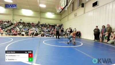 46 lbs Consolation - Maculey Andrews, Hilldale Youth Wrestling Club vs Emilee Galetka, Viking Wrestling Club