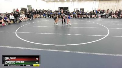 106 lbs Round 3 (4 Team) - Valentina Cardoso, Apple Valley vs Etta Bakke, Mora