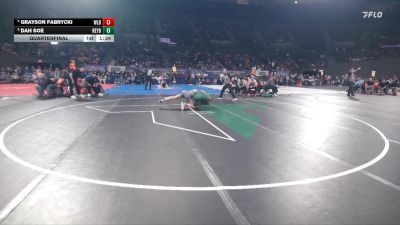 6A Boys 157 lbs Quarterfinal - Dah Soe, Reynolds Boys vs Grayson Fabrycki, West Linn Boys