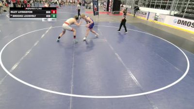 Junior Boys - 190 lbs Cons. Round 5 - Brooks Loosvelt, Nebraska vs Riley Livingston, Minnesota