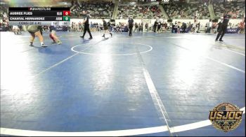 130 lbs Consi Of 8 #2 - Aubree Flies, Blue Devil Wrestling vs Chantal Hernandez, ARDMORE TAKEDOWN CLUB