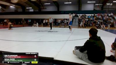 174 lbs Champ. Round 2 - Noah Bash, Franklin & Marshall College vs Ian Flanagan, The College Of New Jersey