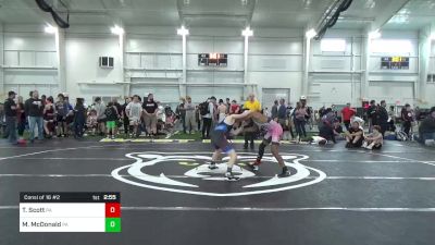 S-108 lbs Consi Of 16 #2 - Troy Scott, PA vs Mason McDonald, PA