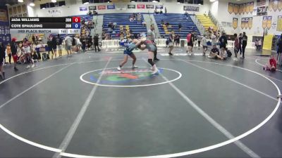 124 lbs 3rd Place Match - Jada Williams, Mayhem Wrestling Club vs Cote Spaulding, Dothan HS/ Patriots WC Dothan