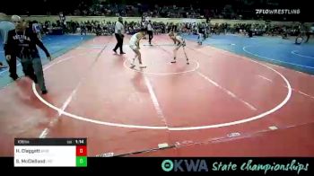 106 lbs Semifinal - Hudson Claggett, Bristow Youth Wrestling vs Spencer McClelland, Salina Wrestling Club