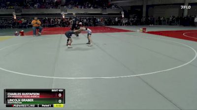 75 lbs Quarterfinal - Lincoln Graber, Worthington vs Charles Gustafson, NYA (Norwood Young America)