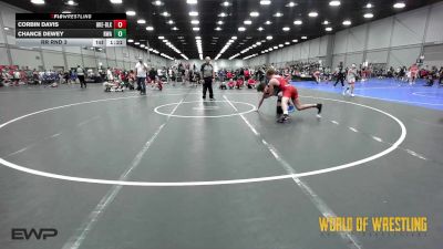 160 lbs Rr Rnd 3 - Corbin Davis, OK Elite 12U Black vs Chance Dewey, Roundtree Wrestling Academy 12u