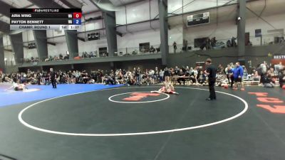 16U Girls FS - 100 lbs Champ. Round 1 - Aria Wing, WA vs Payton Bennett, WA