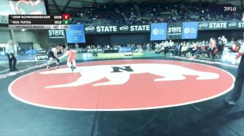 Boys 3A 285 lbs 1st Place Match - Odin Schwabenbauer, Snohomish vs Noa Tuitea, Shelton