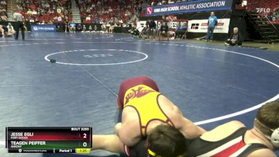 3A-157 lbs Cons. Round 2 - Jesse Egli, Fort Dodge vs Teagen Peiffer, Ankeny