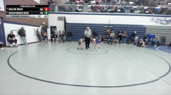 53 lbs Champ. Round 1 - Exzaydrian Ruiz, 208 Spartan WC vs Rulon Beck, Bulldog Wrestling Club