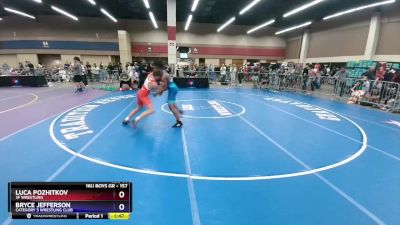 157 lbs Cons. Round 2 - Luca Pozhitkov, 3F Wrestling vs Bryce Jefferson, Category 5 Wrestling Club