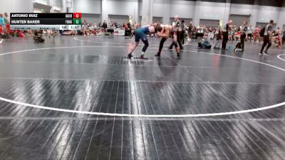 218 lbs Round 3 (4 Team) - Hunter Baker, Funky Bunk vs Antonio Ruiz, GA United Blue