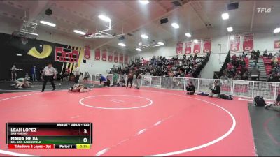 100 lbs Cons. Semi - Maria Mejia, Del Oro-Bakersfield vs Leah Lopez, San Marino