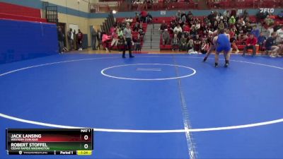 285 lbs Cons. Round 2 - Robert Stoffel, Cedar Rapids Washington vs Jack Lansing, Western Dubuque