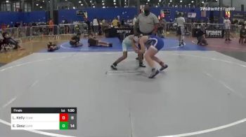 100 lbs Final - Liam Kelly, Team Gotcha vs Evan Gosz, Quaranteam 2020