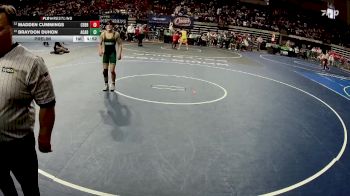 D 1 138 lbs Prelim - Madden Cummings, Central - B.R. vs Braydon Duhon, Acadiana