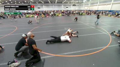 85 lbs Prelim - Hank Gorski, Unattached vs Aasar Freeland, Glasgow Wrestling