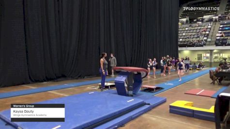 Kaysa Douty - Women's Group, Wings Gymnastics Academy - 2021 Women's Xcel Region 4 Championships