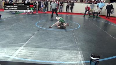 85_B lbs Semifinal - Dennis Borcky, Garnet Valley vs Tyler Farmer, Frazier