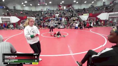 55-60 lbs Round 2 - Nash Hannah, Greentown WC vs Tegan Fields, Center Grove WC