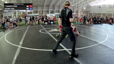 106 lbs Quarters - Carter Petrie, Reddot Wrestling Club vs Zachry Teal, Team Idaho Wrestling Club