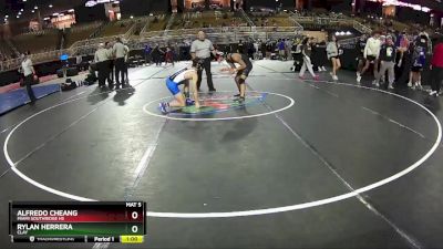 126 lbs Cons. Round 4 - Alfredo Cheang, Miami Southridge Hs vs Rylan Herrera, Clay